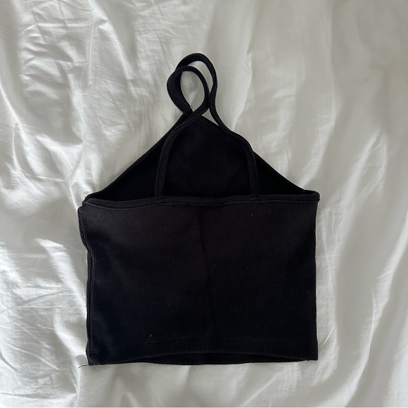 Black Zara halter tank top - Picture 2 of 3